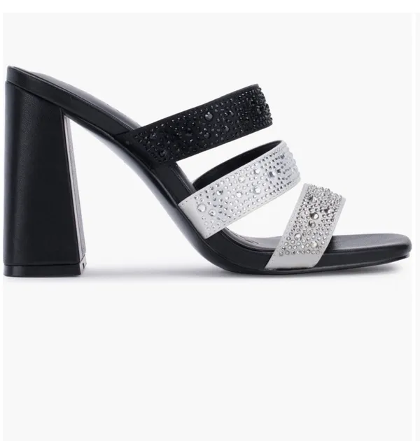 KARL LAGERFELD Paris Rhinestone Slide Sandal nwt - Image 4