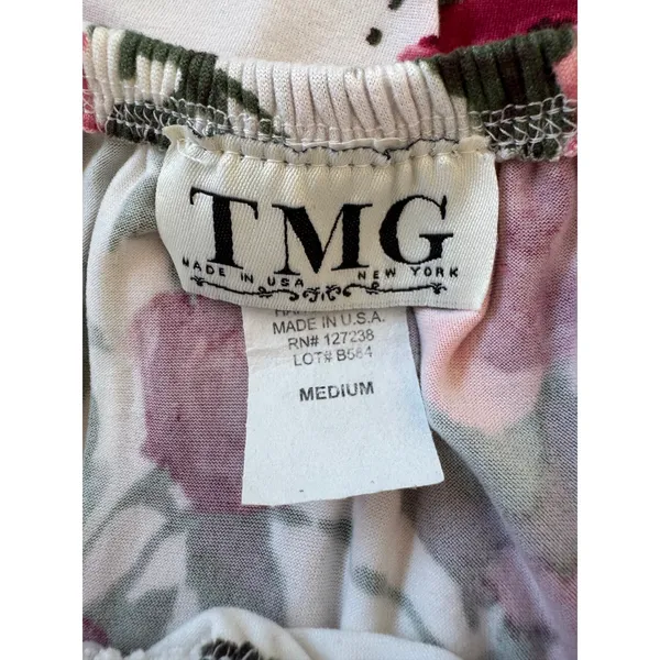 Vintage Y2K TMG White Floral Print Bodycon Mini Dress - Image 7