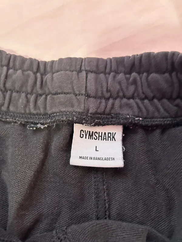 Men’s Gymshark Joggers Black - Image 3