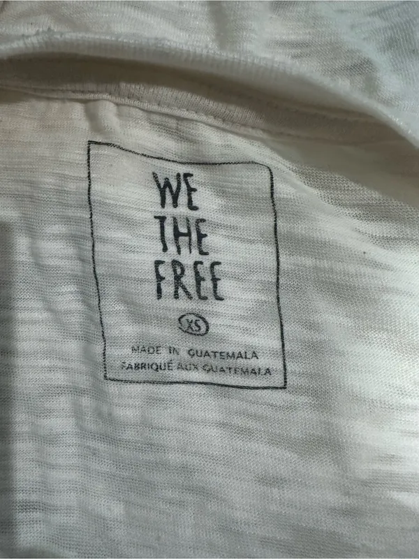 Free People We The Free Maddie Burnout V‑Neck Tee – XS (Oversized) - Image 9