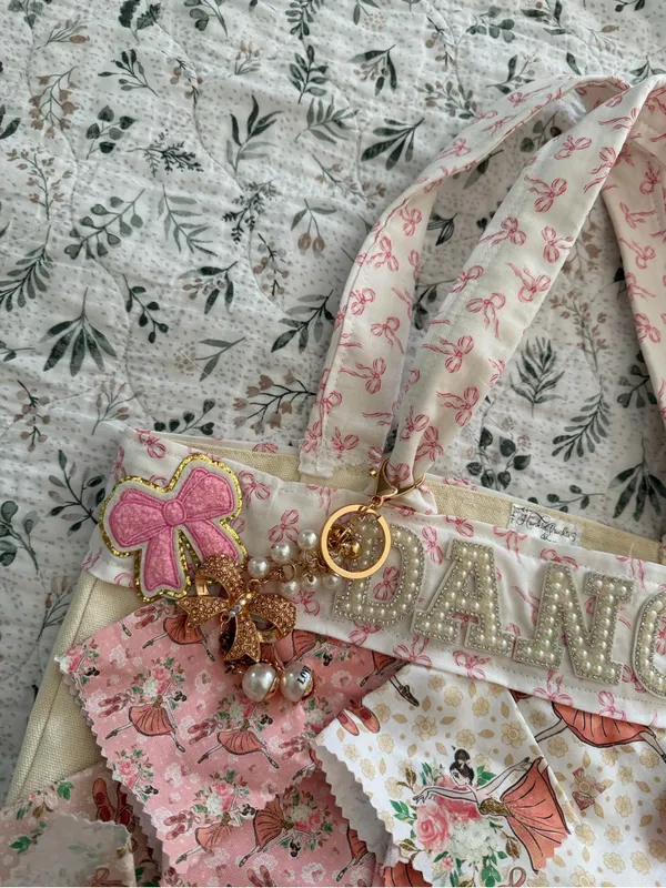 Handmade Bag With Handkerchief “Dance” Lover Tote Canvas Bag - Image 4