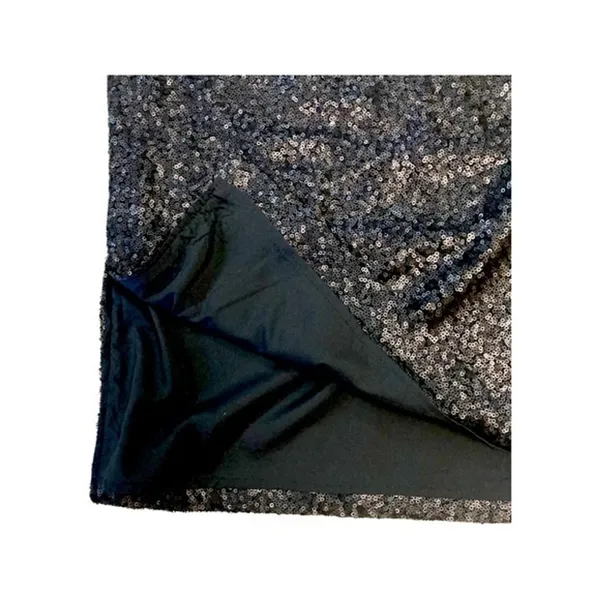 New The Limited Womens Midi Skirt Sz 0 Black All Over Sequin Side Slit‎ - Image 3