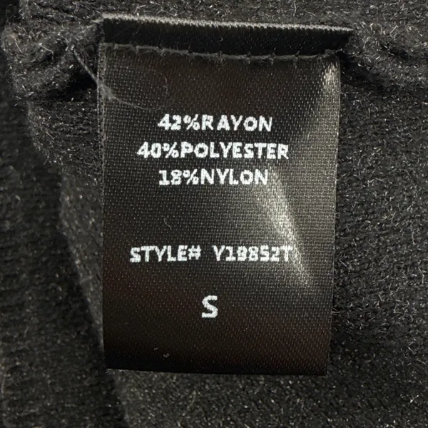 Pomander Place Noir Vivianne Black Turtleneck Knit Dress Tunic‎ Shimmer Small - Image 8