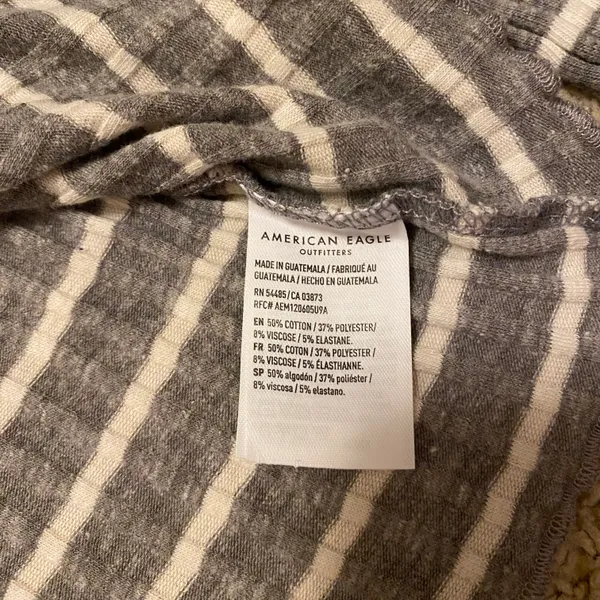 American Eagle ‼️ Striped Lettuce Edge Long Sleeve‼️ - Image 4