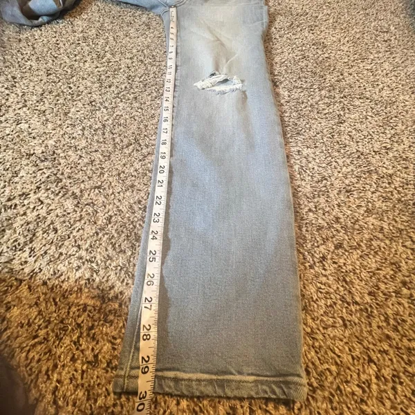 Madewell‎ The Perfect Vintage Straight Jean Light Wash Distressed Denim Size 25 - Image 8