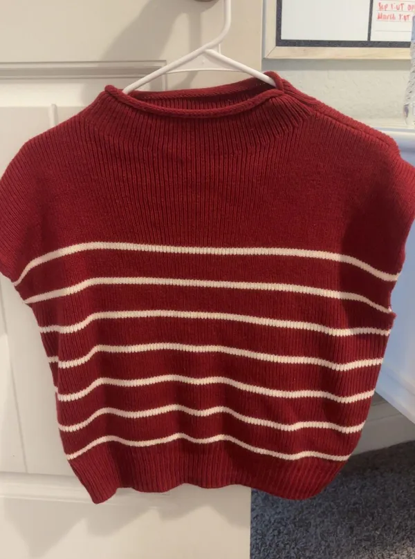 Anything Bling Boutique Striped Sweater Vest - Image 2