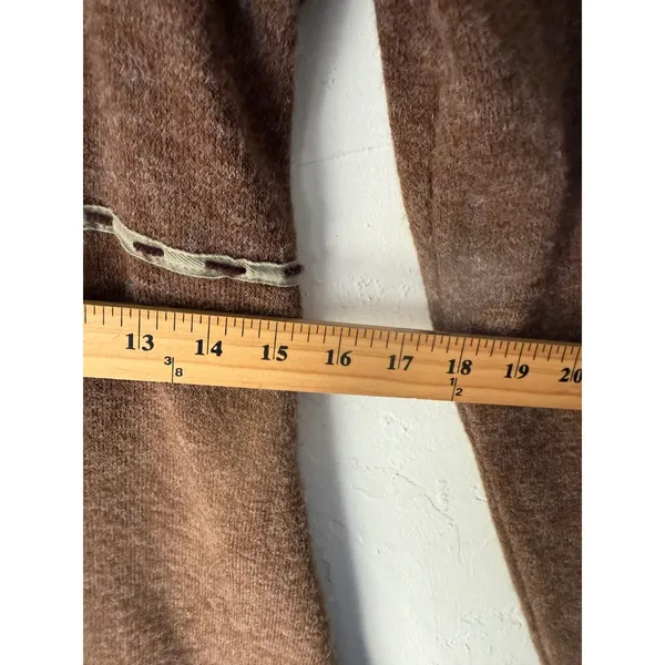 JOHN FASHION Y2k M Brown‎ Knit Sweater Dress Patchwork Forest Fairy Lagen Boho - Image 8