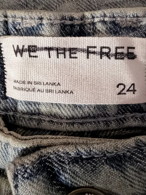 Free People We The Free Deep Trance Dropped Jacquard Jeans Sz.24 - Image 8