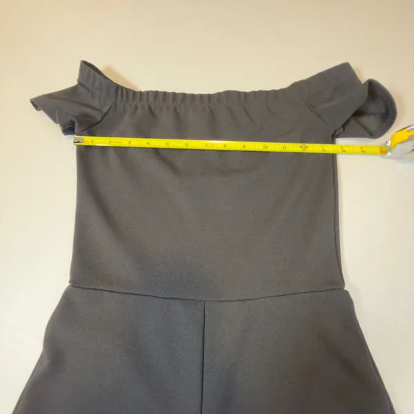 Lulus Black Off The Shoulder Wide Leg Jumpsuit XS Formal Evening Wedding Guest‎ - Image 9