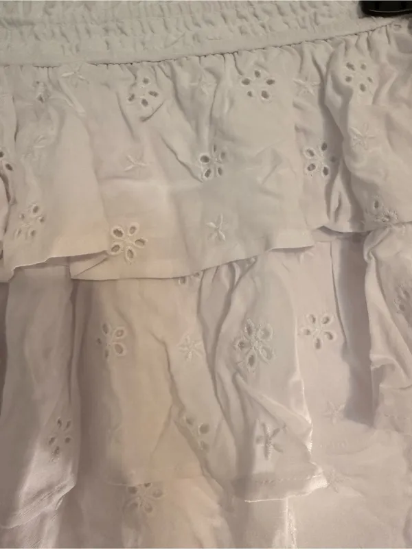 Altar'd State Tiered Eyelet Ruffle Mini Skort - Image 4