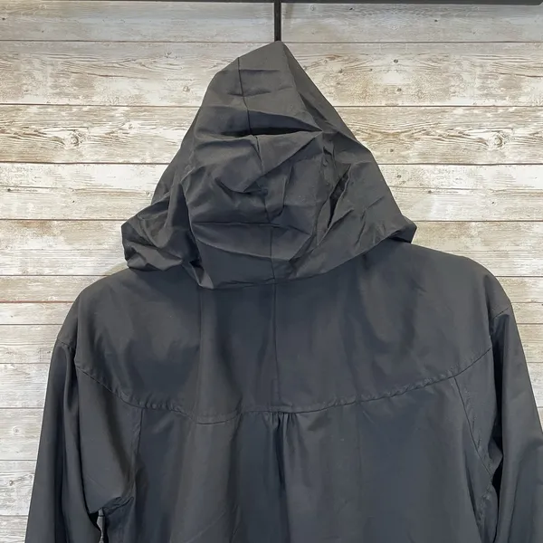 Nike Womens M Jacket‎ Reversible Black Fit Dry Hidden Hood Running Cycling Logo - Image 13
