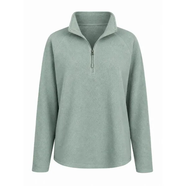 Eddie Bauer Aqua Fleece Quarter-Zip Pullover Women’s M - Image 2