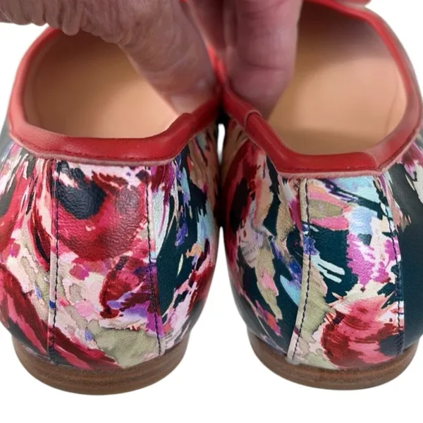 EUC Kate Spade Willa Leather Flats Floral Size 6 - Image 7