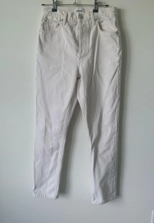 Agolde Remy High Rise Straight Jeans in Paper Size 26 - Image 4