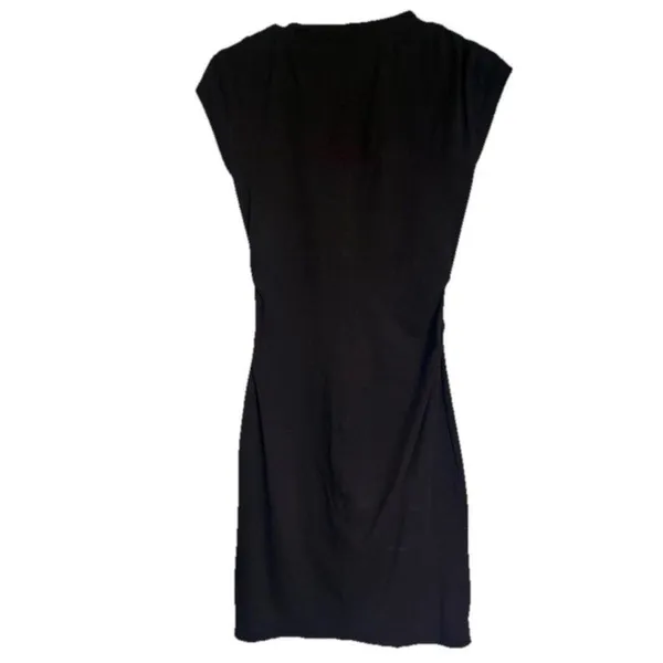 Athleta Black Sporty Dress Sz Small Ruched Casual Athleisure Comfort Versatile - Image 3