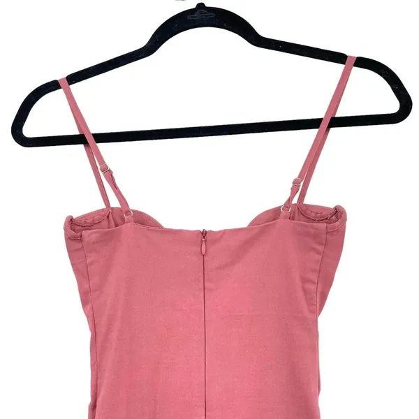 ASOS‎ Rare London Pink Midi Cup Dress Size US 2 - Image 7