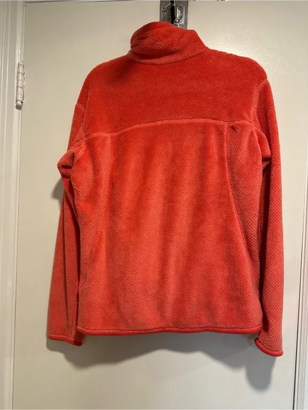 Patagonia Re-Tool Snap-T Sz:XL Pullover coral Polartec fleece chest pocket Soft. - Image 2