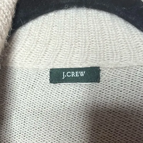 J.Crew Cream Fisherman Coastal Grandma Grandpa Chic Cardigan Sweater Classic M - Image 5