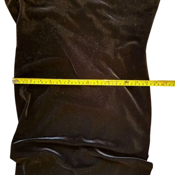Frederick's of Hollywood Black Sleeveless Velvet Midi Dress Size M - Image 5