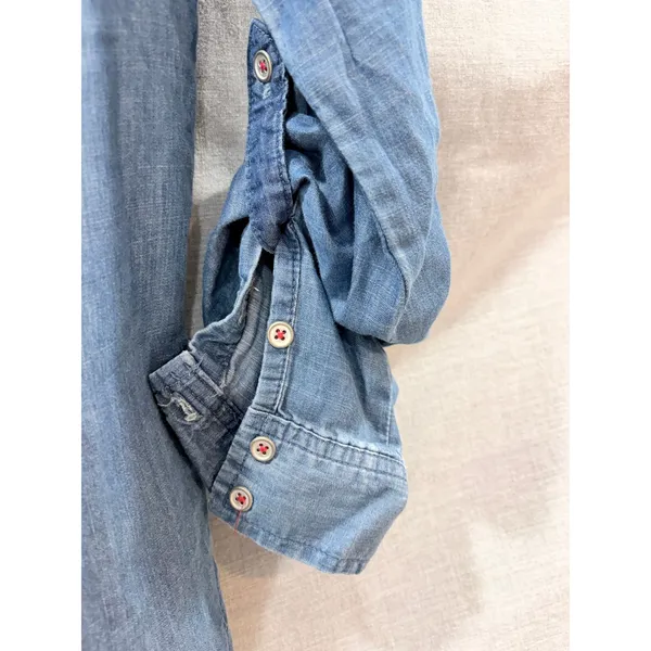 NWT Vintage America Blues Brigit Denim Patchwork Shirt M Western Cottagecore‎ - Image 4