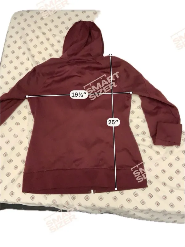 The North Face Burgundy Women’s Zip Up Activewear Jacket Hoodie Large Red Pocket - Image 3