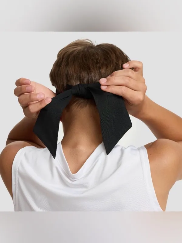 New Champion Black Legend Tie Headband - Image 3
