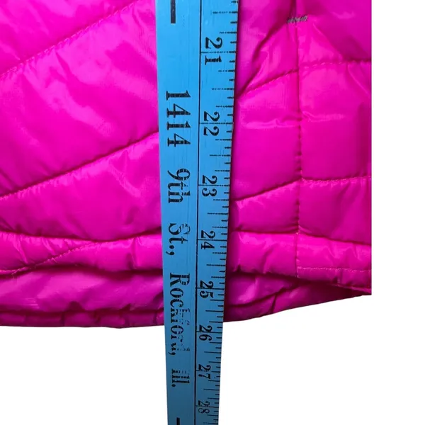 Mountain Warehouse Womens Pink‎ Puffer Jacket Hooded Lightweight Packable Sz 10 - Image 6