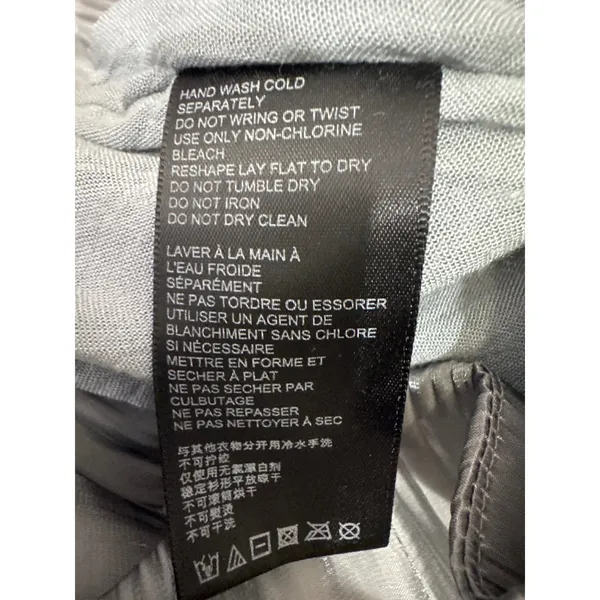Urban Outfitters Grey Crinkled Midi Skirt Back Slit Size 8 Steel Grey Textured - Image 6