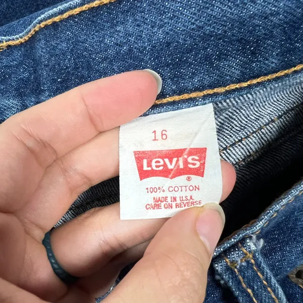 Vintage Womens Levi's 505 Jeans Size 16 Tapered Leg Classic Western Cowgirl - Image 2