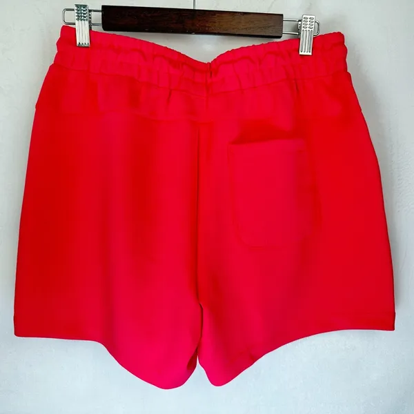 Mondetta Ladies Sz M Raspberry Sorbet Soft Scuba Ribbed Active Shorts - Image 2