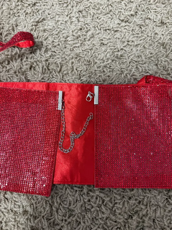 SheIn Red sparkly top - Image 2
