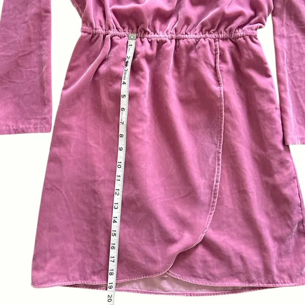 J.Crew Velvet Dress Long Sleeve Tulip Hem Pink Mauve Party Cocktail Size‎ 2 - Image 10