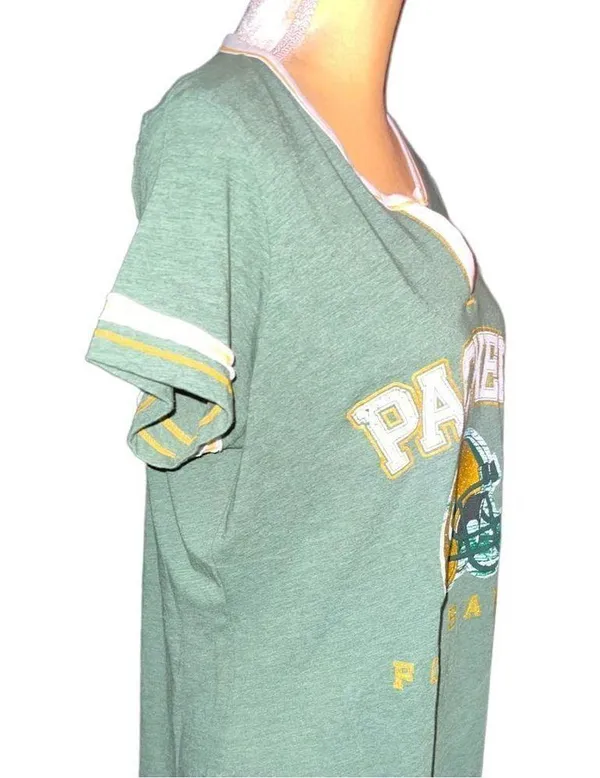 National Football League Green Bay packers cute vneck top - Image 6