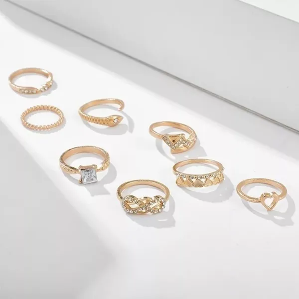 3/$30 💛 Boho Ring Set Gold - Image 5