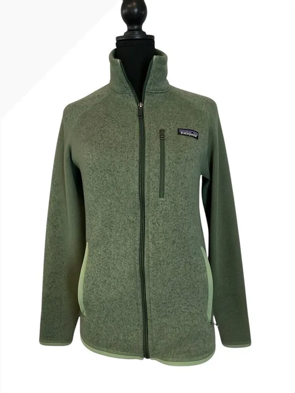 Patagonia Women's Full Zip Fleece Jacket Green Size Small - Image 4