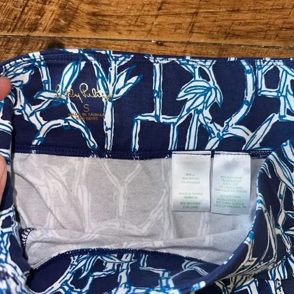 Lilly Pulitzer Brenna knit High Tide print A-line S skirt - Image 3