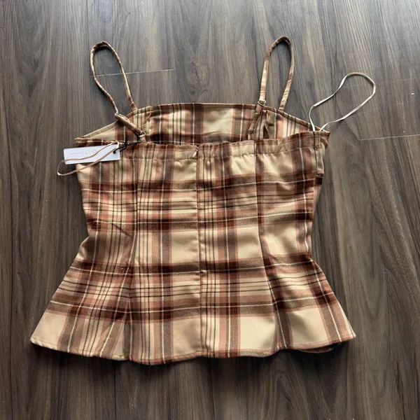 Day + Moon Tank Top Brown Size M - Image 4
