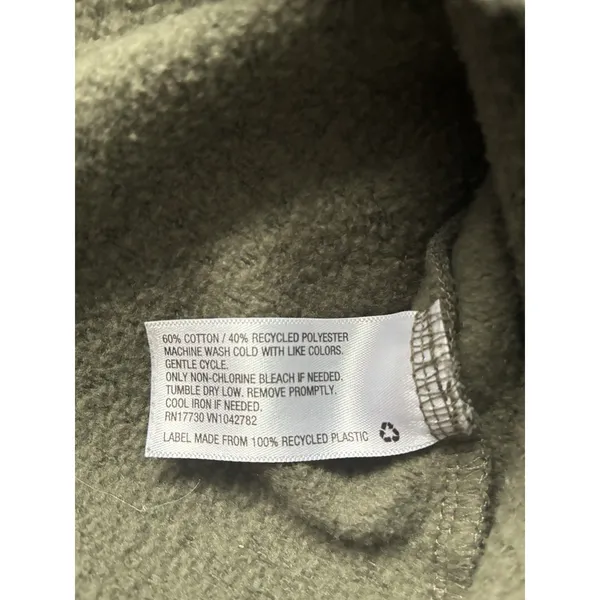 Wild Fable Womens Olive Green Cropped‎ Hoodie Raw Hem Pullover Sweatshirt Small - Image 6