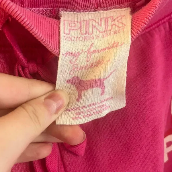 Vintage Victorias Secret PINK Sweatpants Y2K Pink Lettering Butt Logo Small - Image 4