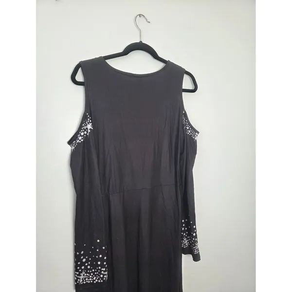 NEW Sheilay Midi Dress Cold Shoulder Party Cocktail Club Date Night Celestial M - Image 6