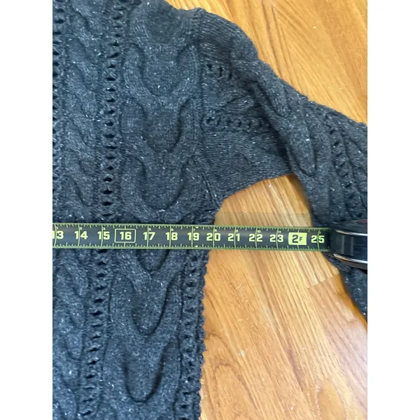 Wilfred‎ Aritzia Charcoal Grey Wool Cable Knit Mock Neck Sweater 113600 Small - Image 5