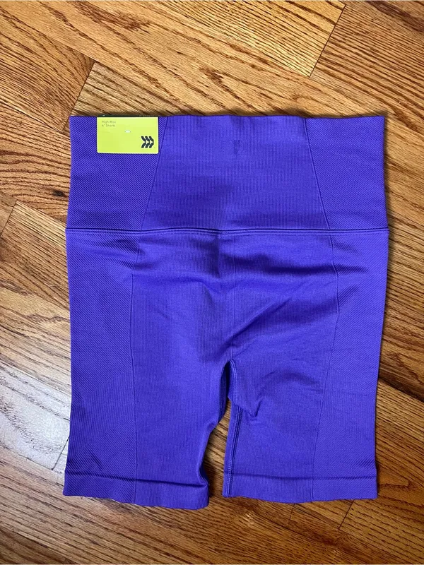 All In Motion Purple High-Waist Bike Shorts NWT - Image 2