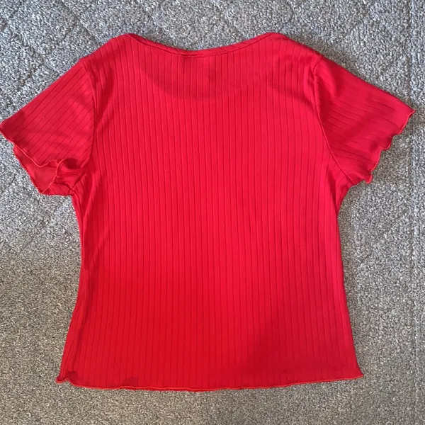 Olivia Rae New York Ruffle Short Sleeve Top - Image 3