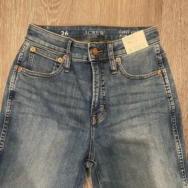 J. Crew Curvy Vintage Slim Straight Jeans size 26 NWT PLEASE READ DESCRIPTION - Image 4