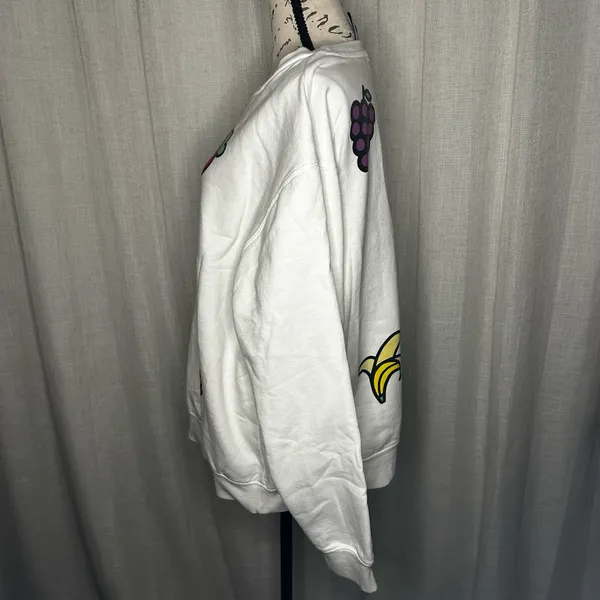 Sanrio Hello Kitty White Sweatshirt with Fruit Prints - Image 2