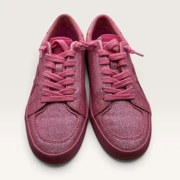 Vintage Havana Pink Glitter Low Top Sneakers Womens Size 6.5 Sparkly Lace Up - Image 2