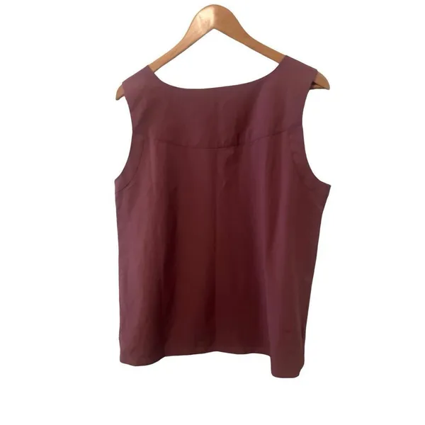 Fig Mauve Sleeveless Top‎ Purple Size L - Image 2