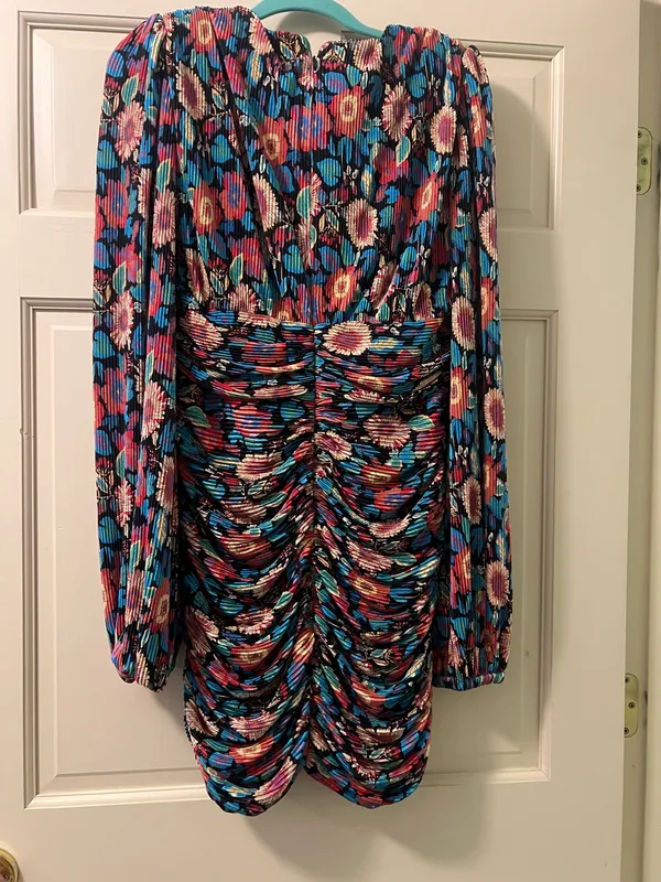 VICI Floral Mini Dress Long Sleeve - Image 3
