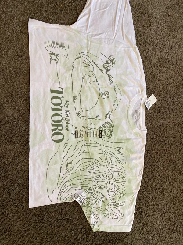 Hot Topic My Neighbor Totoro White Crop Top Size XXL - Image 4