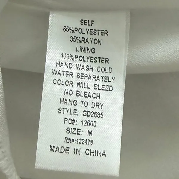 Glam White Halter Drop Waist Dress Sleeveless Ruffle Mini Dress Size Medium - Image 8